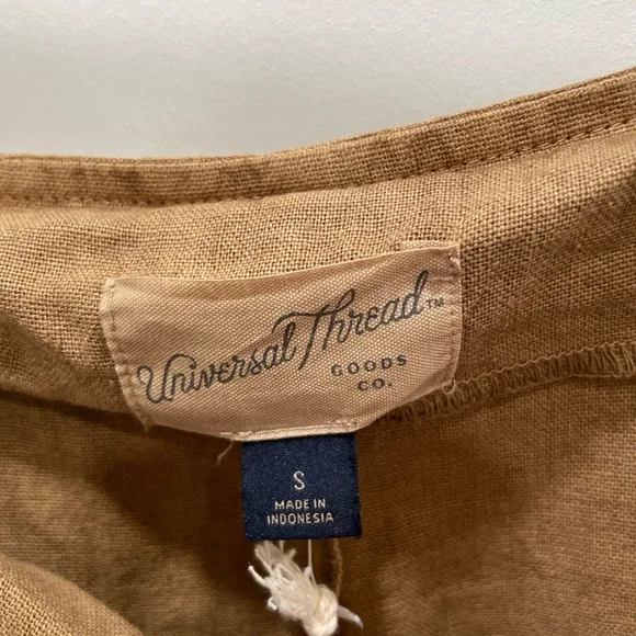 NWT Universal Thread+Utility cropped jumpsuit+Overall+Rust+Sz S & XS - Picture 4 of 7